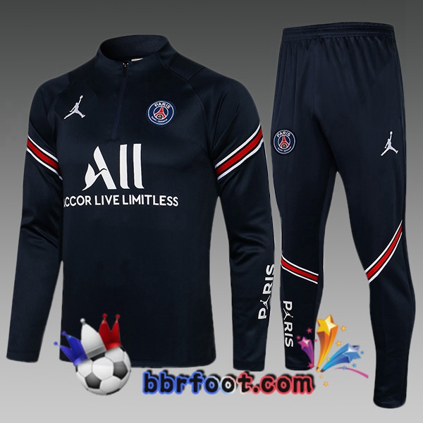 Survetement Foot Paris PSG Enfant Bleu Royal 21/22