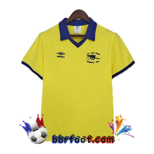 1971-1979 Arsenal Exterieur Retro Maillot de Foot Jaune