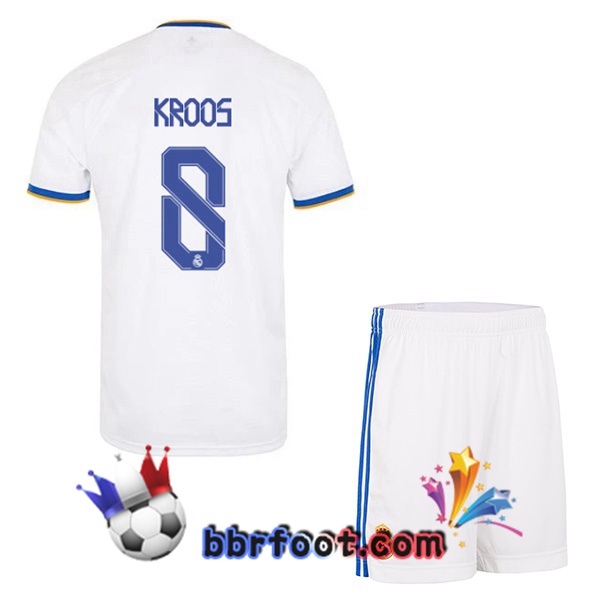 Maillot Foot Real Madrid (Kroos 8) Enfant Domicile 21/22
