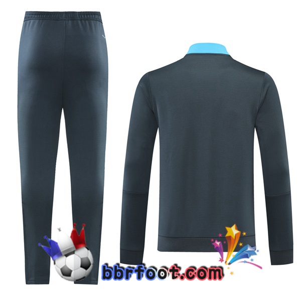 Veste Survetement Foot Real Madrid Gris 21/22