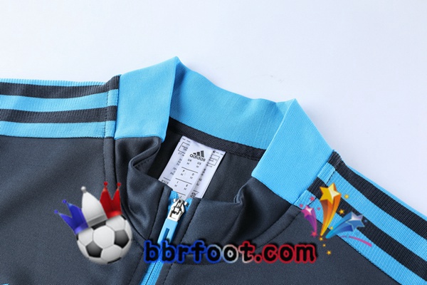 Veste Survetement Foot Real Madrid Gris 21/22