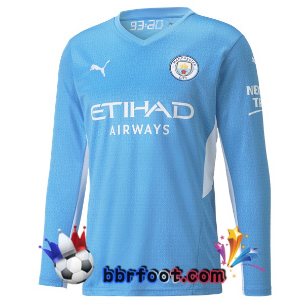 Maillot Foot Manchester City Domicile Manche Longue 21/22