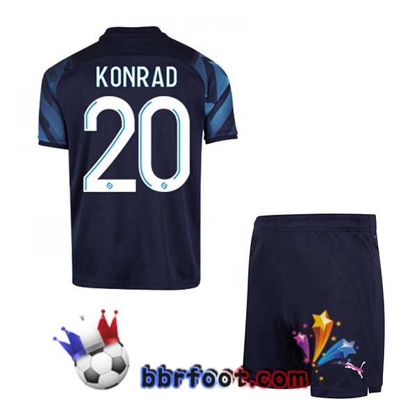 Maillot Foot Marseille OM (KONRAD 20) Enfant Exterieur 21/22