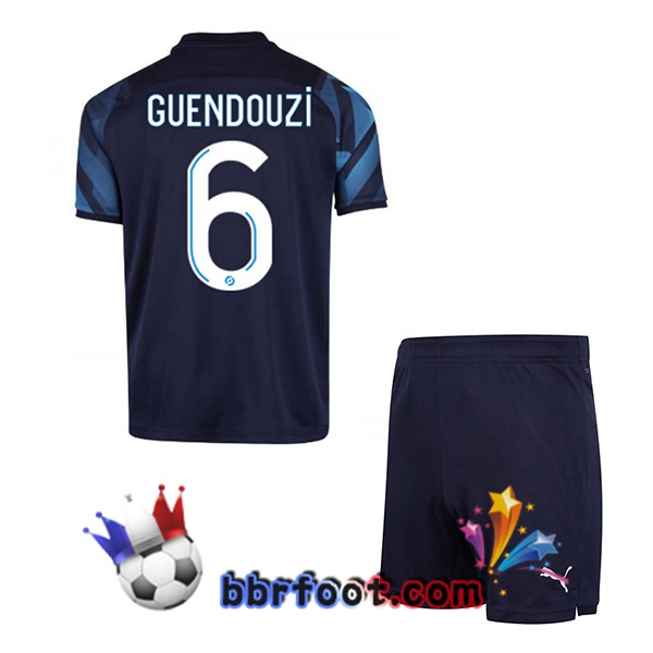 Maillot Foot Marseille OM (GUENDOUZI 6) Enfant Exterieur 21/22