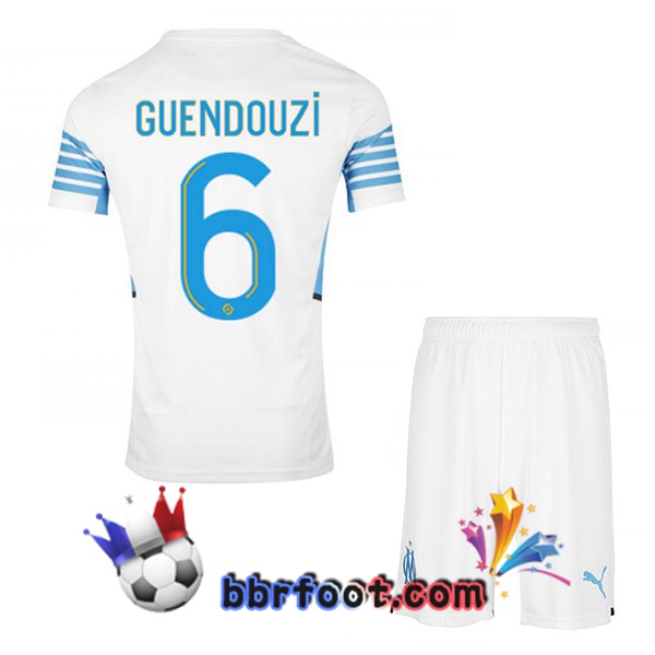 Maillot Foot Marseille OM (GUENDOUZI 6) Enfant Domicile 21/22