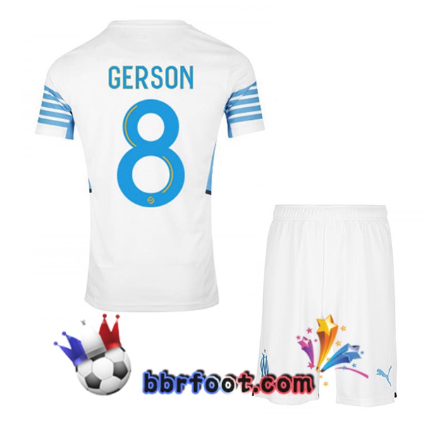 Maillot Foot Marseille OM (GERSON 8) Enfant Domicile 21/22
