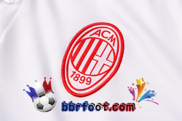 Polo Foot AC Milan + Pantalon Blanc 21/22