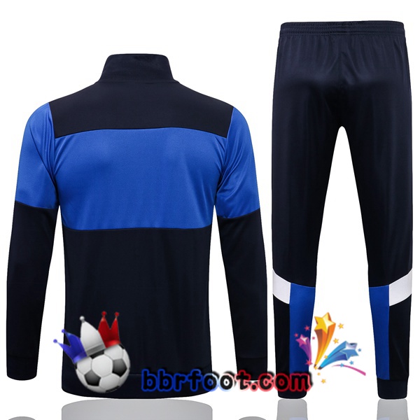 Veste Survetement Foot Italie Bleu 21/22
