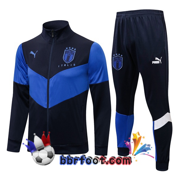Veste Survetement Foot Italie Bleu 21/22