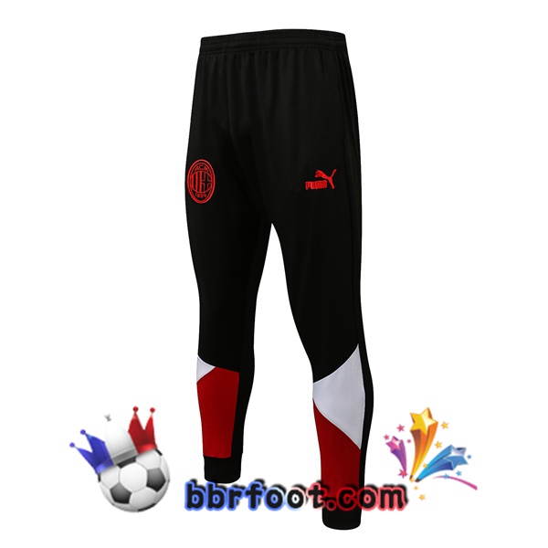 Veste Survetement Foot AC Milan Rouge Noir 21/22