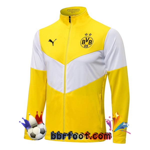 Veste Foot Dortmund BVB Jaune Blanc 21/22