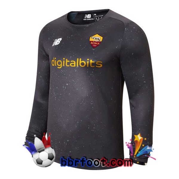 Maillot Foot AS Roma Gardien de but Manche Longue Gris 21/22