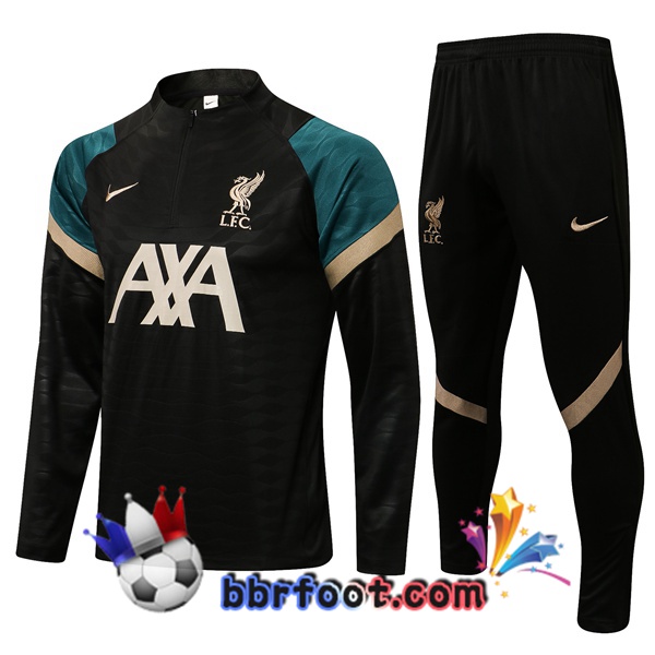 Survetement Foot FC Liverpool Noir 21/22 Survetement Foot FC Liverpool Noir 21/22