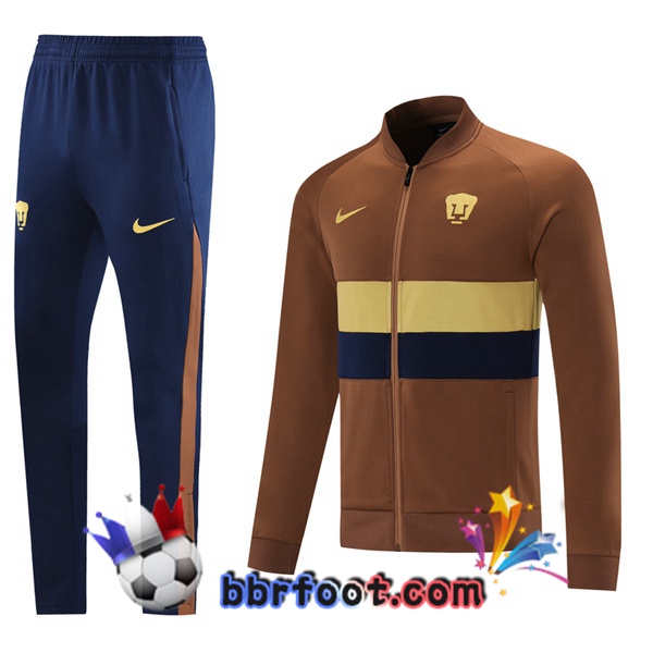 Veste Survetement Foot Pumas UNAM Jaune 21/22
