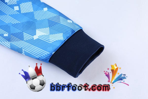 Veste Survetement Foot Angleterre Bleu 21/22