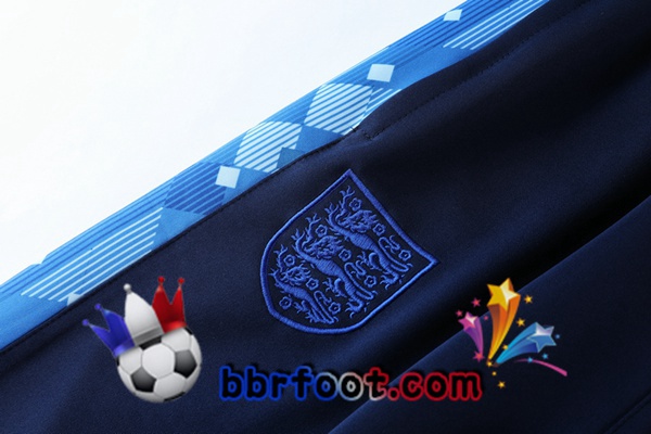 Veste Survetement Foot Angleterre Bleu 21/22