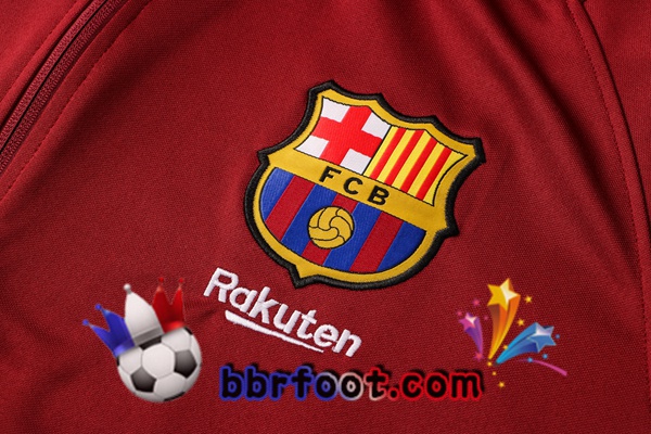 Veste Survetement Foot FC Barcelone Rouge 21/22