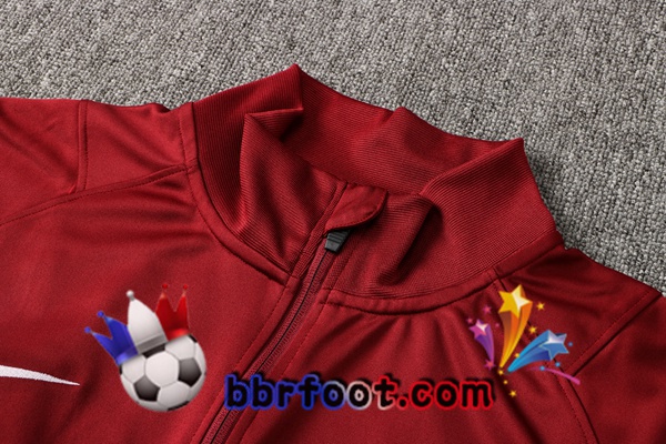 Veste Survetement Foot FC Barcelone Rouge 21/22