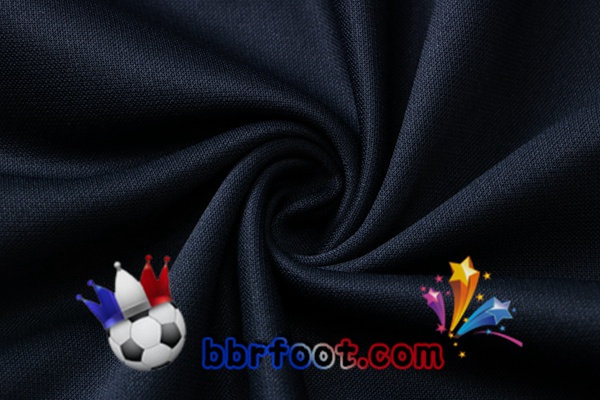 Veste A Capuche Survetement Foot France Bleu Royal 21/22