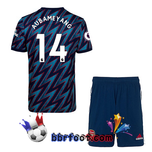 Maillot Foot Arsenal (AUBAMEYANG 14) Enfant Third 21/22