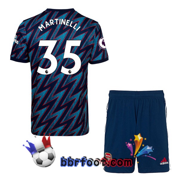 Maillot Foot Arsenal (MARTINELLI 35) Enfant Third 21/22