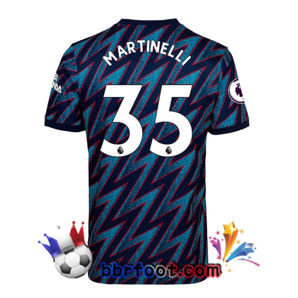 Maillot Foot Arsenal (MARTINELLI 35) Third 21/22