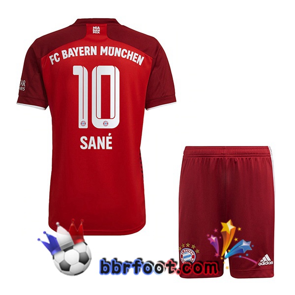 Maillot Foot Bayern Munich (Sané 10) Enfant Domicile 21/22