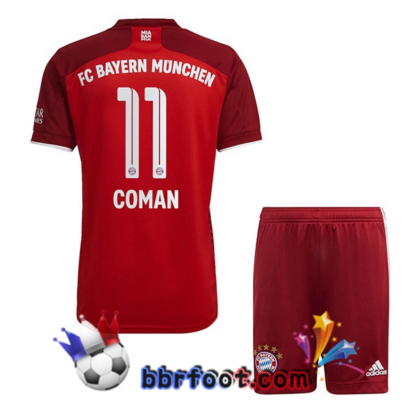 Maillot Foot Bayern Munich (Coman 11) Enfant Domicile 21/22 Maillot Foot Bayern Munich (Coman 11) Enfant Domicile 21/22