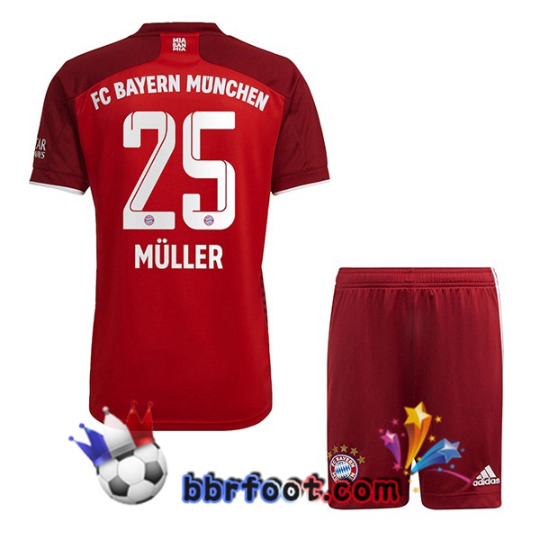 Maillot Foot Bayern Munich (Müller 25) Enfant Domicile 21/22