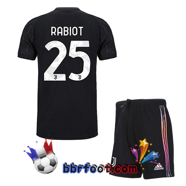 Maillot Foot Juventus (RABIOT 25) Enfant Exterieur 21/22
