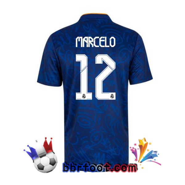 Maillot Foot Real Madrid (Marcelo 12) Exterieur 21/22