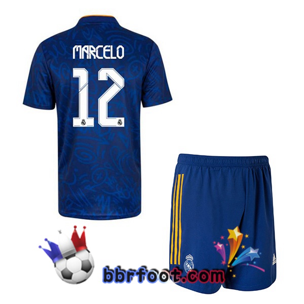 Maillot Foot Real Madrid (Marcelo 12) Enfant Exterieur 21/22