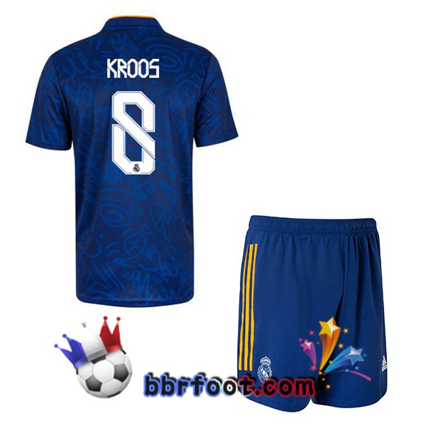 Maillot Foot Real Madrid (Kroos 8) Enfant Exterieur 21/22