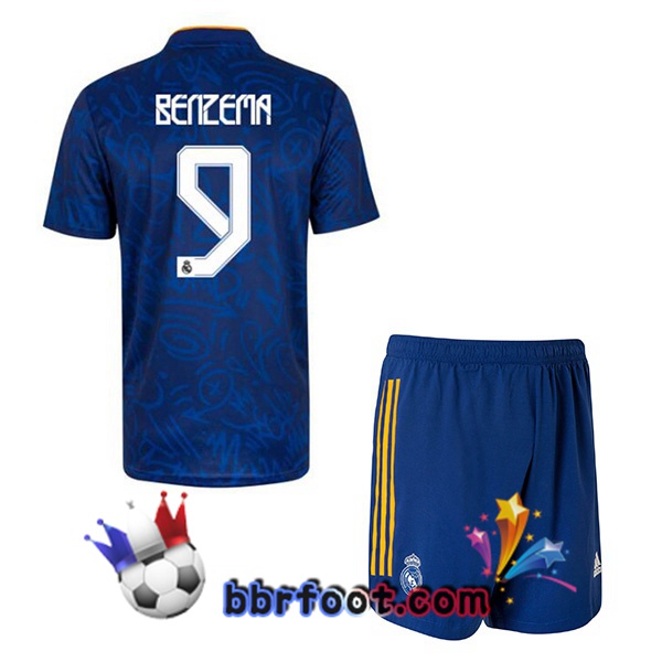 Maillot Foot Real Madrid (Benzema 9) Enfant Exterieur 21/22