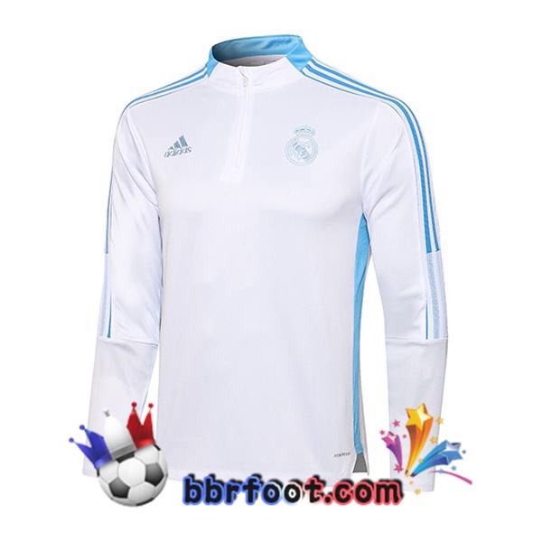 Sweatshirts Homme Real Madrid Blanc 21/22 Sweatshirts Homme Real Madrid Blanc 21/22