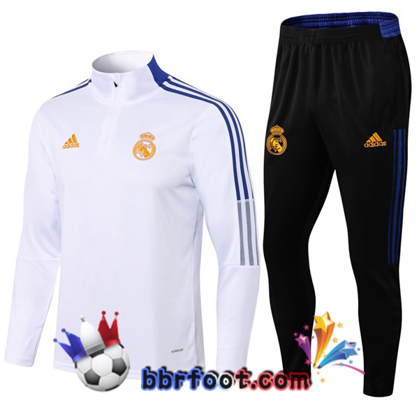 Survetement Foot Real Madrid Blanc 21/22