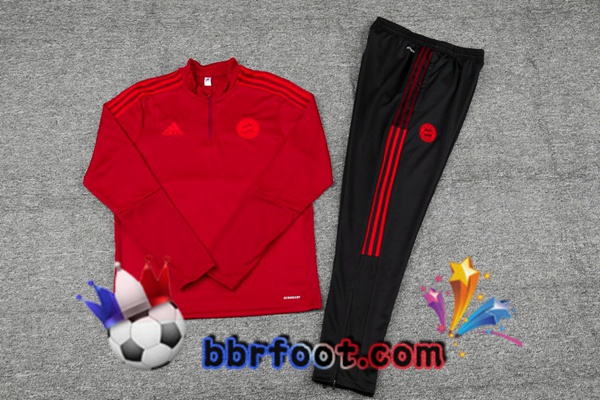 Survetement Foot Bayern Munich Rouge 21/22