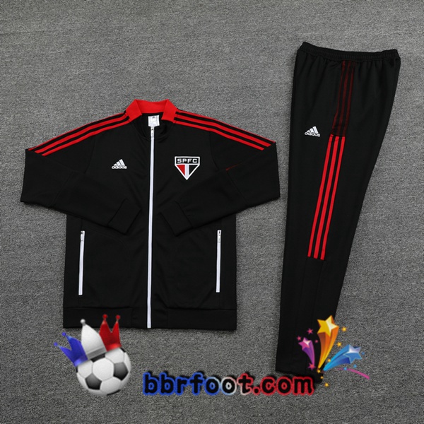 Veste Survetement Foot Sao Paulo FC Noir 21/22