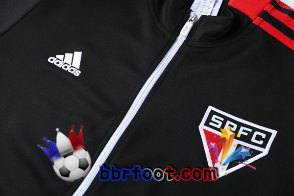 Veste Survetement Foot Sao Paulo FC Noir 21/22