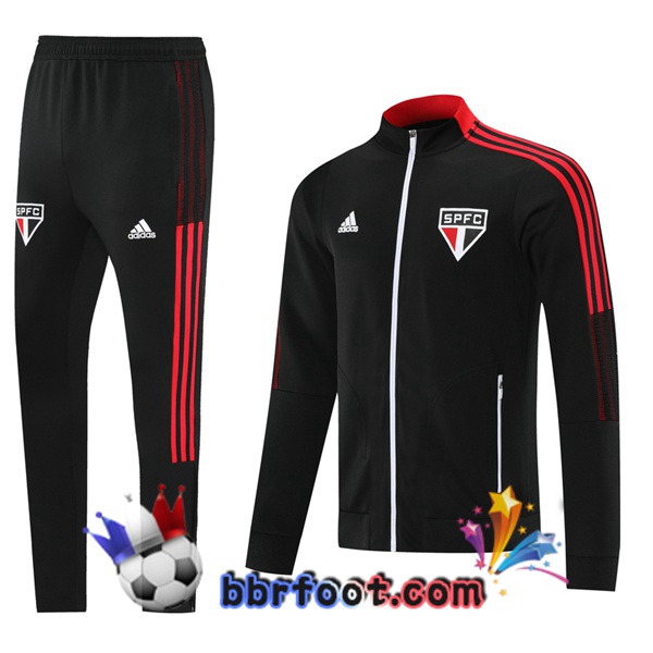 Veste Survetement Foot Sao Paulo FC Noir 21/22