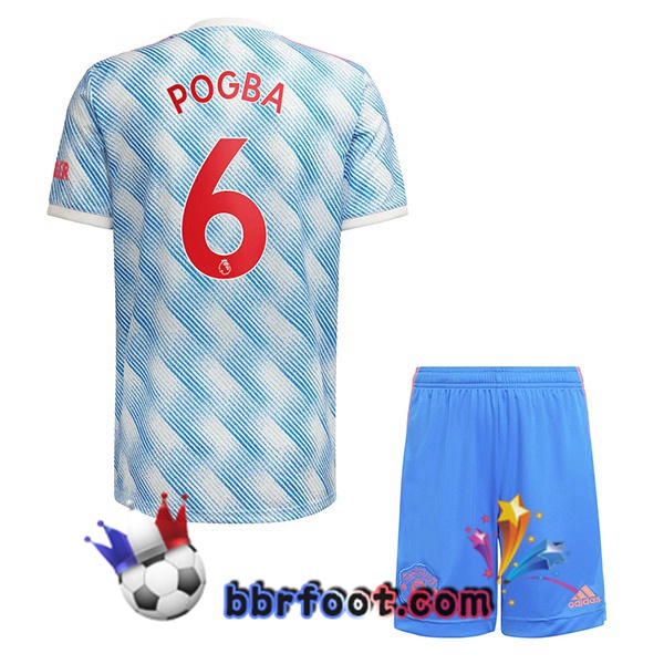 Maillot Foot Manchester United (Pogba 6) Enfant Exterieur 21/22