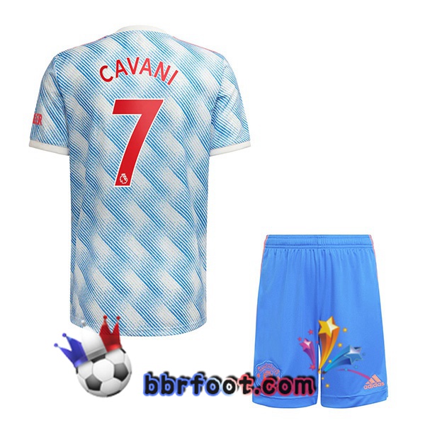 Maillot Foot Manchester United (Cavani 7) Enfant Exterieur 21/22