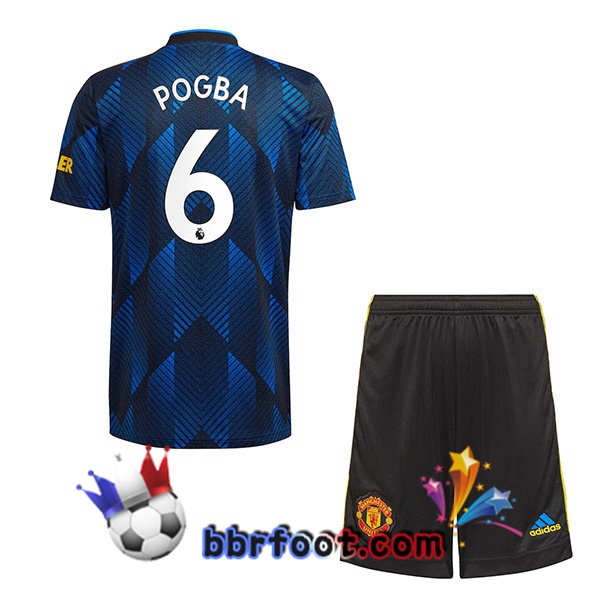 Maillot Foot Manchester United (Pogba 6) Enfant Third 21/22
