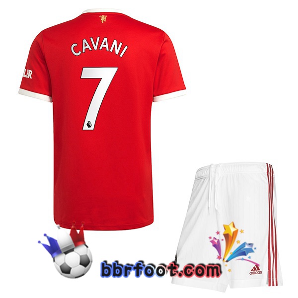 Maillot Foot Manchester United (Cavani 7) Enfant Domicile 21/22