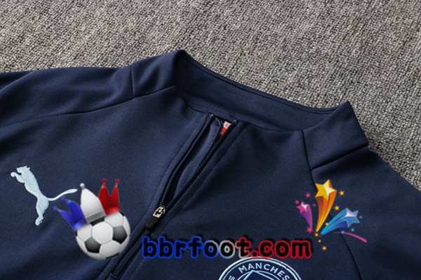 Survetement Foot Manchester City Bleu Royal 21/22