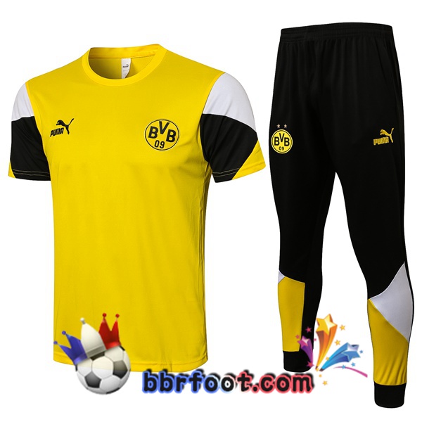 Training T-Shirts Dortmund BVB + Pantalon Jaune 21/22