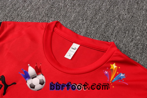 Training T-Shirts AC Milan + Pantalon Rouge Blanc 21/22