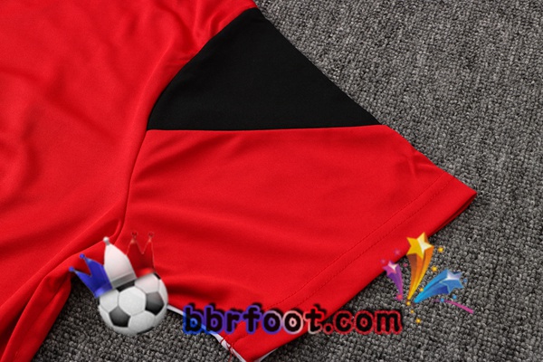 Training T-Shirts AC Milan + Pantalon Rouge Blanc 21/22