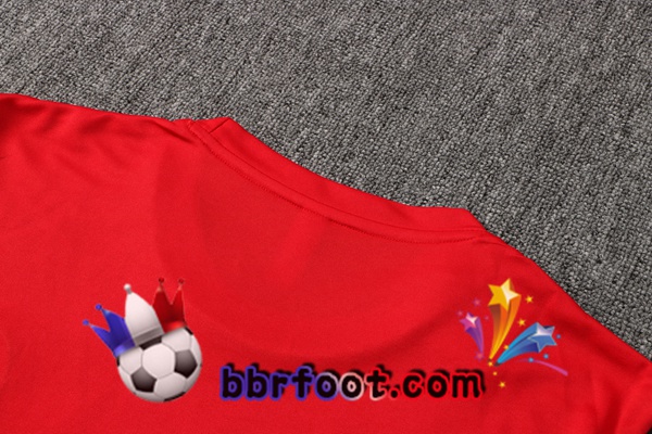 Training T-Shirts AC Milan + Pantalon Rouge Blanc 21/22