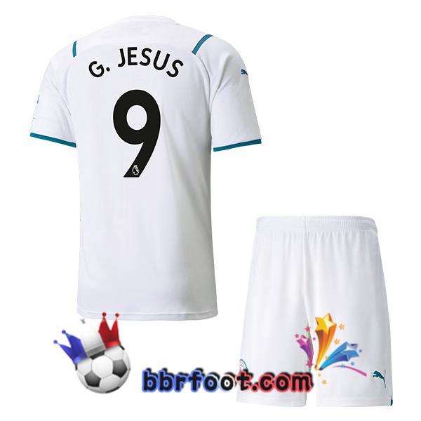 Maillot Foot Manchester City (G.JESUS 9) Enfant Exterieur 21/22